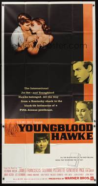 7v959 YOUNGBLOOD HAWKE 3sh '64 James Franciscus & sexy Suzanne Pleshette!