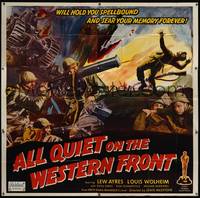 7v012 ALL QUIET ON THE WESTERN FRONT 6sh R50 great different battlefield art, anti-war classic!