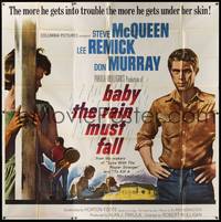 7v016 BABY THE RAIN MUST FALL 6sh '65 Steve McQueen gets in trouble & gets under Lee Remick's skin