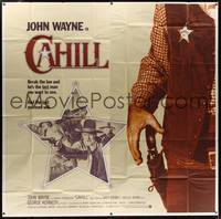 7v025 CAHILL int'l 6sh '73 George Kennedy, classic United States Marshall big John Wayne!