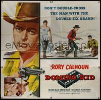7v032 DOMINO KID 6sh '57 don't double-cross Rory Calhoun, the man with the double-six brand!