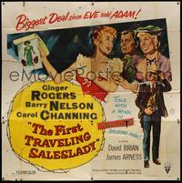 7v038 FIRST TRAVELING SALESLADY style A 6sh '56 Ginger Rogers sells barbed-wire in Texas!