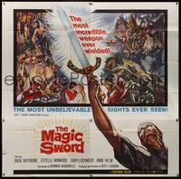 7v073 MAGIC SWORD 6sh '61 Basil Rathbone wields the most incredible weapon ever!