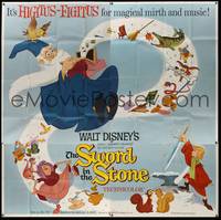 7v110 SWORD IN THE STONE 6sh '64 Disney's cartoon story of young King Arthur & Merlin the Wizard!