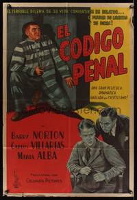 7v322 EL CODIGO PENAL Argentinean R40s The Criminal Code, cool art of convict on the run!