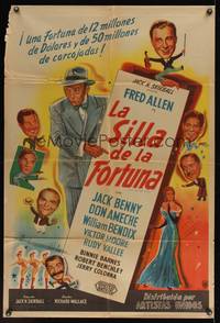 7v342 IT'S IN THE BAG Argentinean '45 Fred Allen, Jack Benny, Don Ameche, Vallee, art by Wagener!