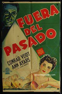 7v367 NAZI AGENT Argentinean '42 art of evil Gestapo agent Conrad Veidt, directed by Jules Dassin!