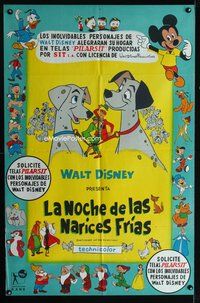 7v373 ONE HUNDRED & ONE DALMATIANS Argentinean '61 w/Disney's top cartoon characters also shown!