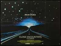 7v154 CLOSE ENCOUNTERS OF THE THIRD KIND British quad '77 Steven Spielberg sci-fi classic!