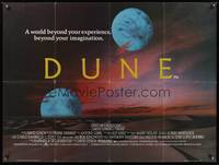 7v165 DUNE British quad '84 David Lynch sci-fi epic, best image of two moons over desert!