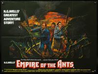 7v166 EMPIRE OF THE ANTS British quad '77 H.G. Wells, cool completely different artwork!