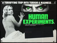 7v190 HUMAN EXPERIMENTS/BLOODBATH British quad '80s a terrifying trip into terror & madness!