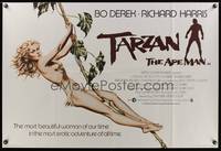 7v249 TARZAN THE APE MAN British quad '81 directed by John Derek, art of sexy Bo Derek!
