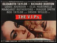 7v255 V.I.P.S British quad '63 great super close up of sexy Elizabeth Taylor & Richard Burton!