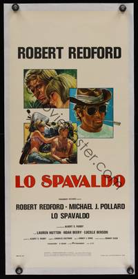 7w004 LITTLE FAUSS & BIG HALSY Italian locandina '71 Robert Redford, Michael J. Pollard, different
