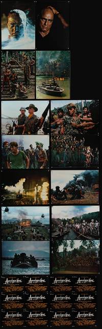 7x015 APOCALYPSE NOW 12 TCs & 14 jumbo stills '79 Francis Ford Coppola, Marlon Brando, Martin Sheen