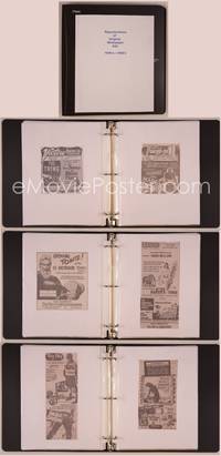 7x009 NEWSPAPER ADS SCRAPBOOK repro ads '40s-'70s classics + Valley of the Dolls, Reefer Madness!
