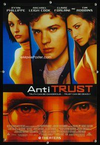 7x067 ANTITRUST special 13x20 '01 Ryan Phillippe, Rachael Leigh Cook, Claire Forlani, Robbins!
