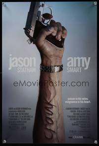 7x119 CRANK special poster '06 Jason Statham, creepy image of arm with popped veins!
