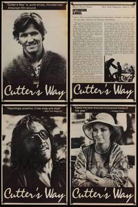 7x121 CUTTER & BONE 4 special posters '81 Jeff Bridges, John Heard, Cutter's Way!