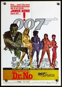 7x134 DR. NO special poster '80s Sean Connery is the most extraordinary gentleman spy James Bond 007