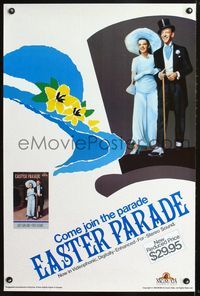 7x449 EASTER PARADE special video 24x36 R86 Judy Garland, Fred Astaire, Irving Berlin!