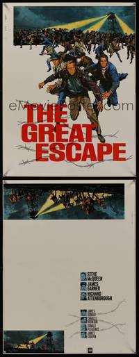 7x170 GREAT ESCAPE DS special poster '63 Steve McQueen, Charles Bronson, John Sturges classic!