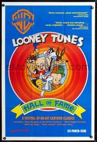 7x215 LOONEY TUNES HALL OF FAME special 27x40 '91 Bugs Bunny, Porky Pig, Sylvester!