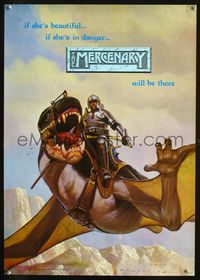 7x226 MERCENARY special poster '80s cool Segrelles fantasy art!