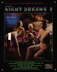 7x239 NIGHT DREAMS 2 video special poster '89 Tianna, Lauren Brice, reality ends here!