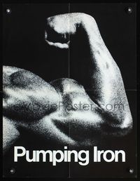 7x258 PUMPING IRON special 17x22 '77 Arnold Schwarzenegger's biceps were huge!