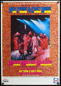 7x279 RUST NEVER SLEEPS special 23x32 '79 Neil Young & hooded creatures on stage!