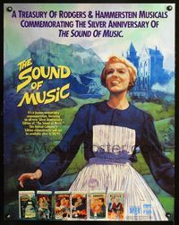 7x299 SOUND OF MUSIC video special 26x33 R91 classic Julie Andrews, great artwork!