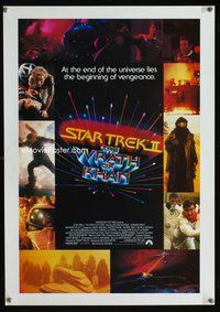 7x310 STAR TREK II special poster '82 The Wrath of Khan, Leonard Nimoy, William Shatner!