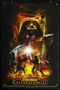 7x320 STAR WARS CELEBRATION III special 24x36 '05 cool artwork of Darth Vader!