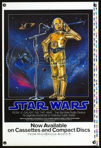 7x326 STAR WARS RADIO DRAMA printer proof special poster '93 Star Wars on the radio!