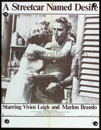 7x331 STREETCAR NAMED DESIRE special poster R70 Marlon Brando, Vivien Leigh, Elia Kazan classic!