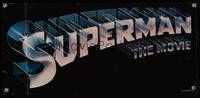 7x333 SUPERMAN special poster '78 comic book hero Christopher Reeve, Gene Hackman!
