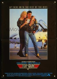 7x349 TOP GUN special 17x24 '86 great image of Tom Cruise & Kelly McGillis, Navy fighter jets!
