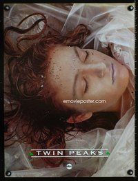 7x360 TWIN PEAKS TV special 18x24 '90 David Lynch mystery series, image of deceased Laura Palmer!
