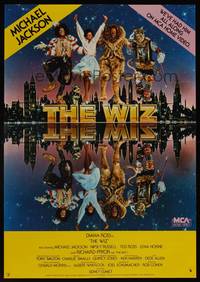 7x367 WIZ video special poster '78 Diana Ross, Michael Jackson, Wizard of Oz, art by Victor Gadino!