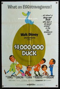7y002 $1,000,000 DUCK 1sh '71 everyone quacks up at Disney's 24-karat layaway plan!