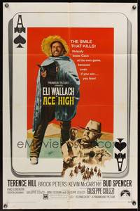 7y016 ACE HIGH 1sh '69 i Quattro dell'Ave Maria, Eli Wallach, Terence Hill, spaghetti western!