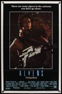 7y025 ALIENS int'l 1sh '86 James Cameron, there are some places in the universe you don't go alone!