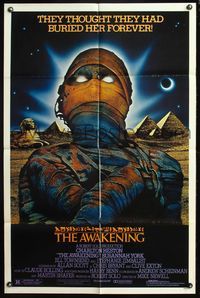 7y057 AWAKENING 1sh '80 Charlton Heston, Egypt, they thought they had buried her forever!