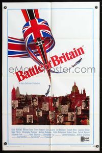 7y069 BATTLE OF BRITAIN int'l style B 1sh '69 all-star cast in classic World War II battle!
