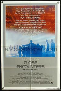 7y154 CLOSE ENCOUNTERS OF THE THIRD KIND S.E. 1sh '80 Steven Spielberg's classic with new scenes!