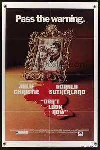 7y212 DON'T LOOK NOW 1sh '73 Nicolas Roeg directed, Julie Christie, Donald Sutherland