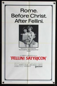 7y268 FELLINI SATYRICON int'l 1sh '70 Federico's Italian cult classic!