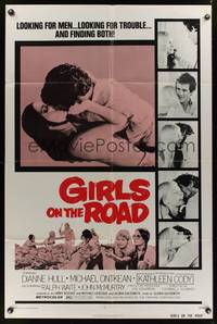 7y327 GIRLS ON THE ROAD 1sh '73 looking for men & trouble, and finding both!